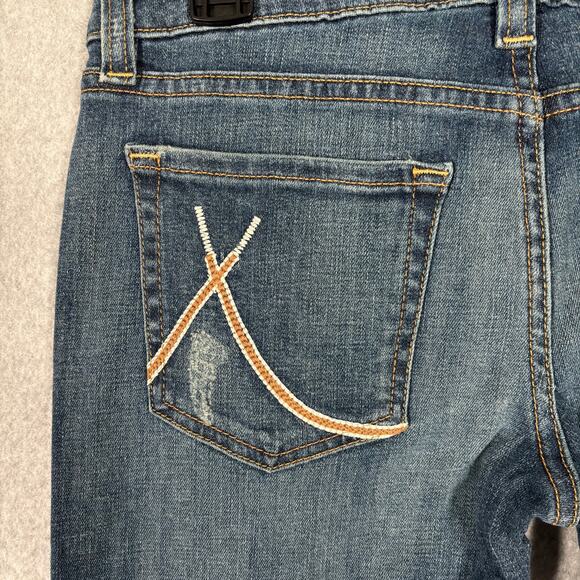 Eunina Bootcut Jeans Size 5 Super Low Rise 70s Retro‎ Y2K Western Rodeo Boho - Picture 14 of 16